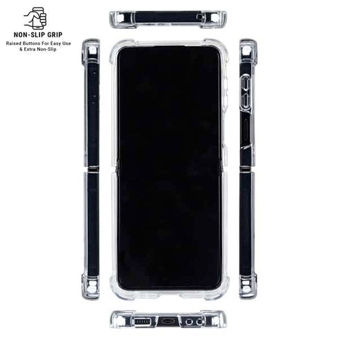 Marvel Deadpool Babypool Shooting Galaxy Z Flip6 Clear Case